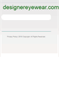 Mobile Screenshot of designereyewear.com